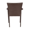 Boulder Wicker Chair Brown Black Dual Tone Finish