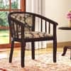 Bella Solid Wood Lounge Chair Finish Mahogany with Chintz Floral Colour
