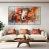 The Castle Decor Lord Ganesha Wall Painting Wooden Framed 27x48 Inch (Style 1)