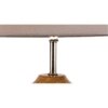 Jhumpa Grey Fabric Shade Table Lamp with Natural Wooden Base