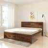 Finn Solid Wood King Size Non Storage Bed In Provincial Teak Finish