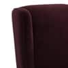 Aile Lounge chair In Deep Plum Velvet