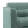 Lewis Sofa Set (Colour : Dusty Turquoise Velvet, Cushion : Soft, Seater : 2+1+1)