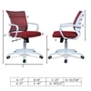 Iinea Mid Back Ergonomic Chair in Red Colour