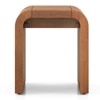 Quinn Solid Wood Side Table in Amber Walnut Finish