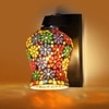 Devansh Solid Wood Electric Wall Light in Brown Colour with Multi Shade Count of 1 Light