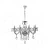 Paris 8 Arm Chrome and Clear Crystal Chandelier