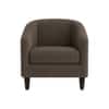Daviana Boucle Fabric Lounge Chair in Brown Colour