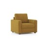 Apollo 1 Seater Fabric Sofa in Ochre Colour