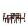 Monterey 6 Seater Dining Set with 6 Chairs (Rubberwood, Dark Cappuccino Finish)