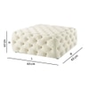 Leonex Ottoman Color in White