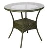 Wagga Wagga Wicker Table And Chair Set In  Dark Dreen Dual Tone Finish