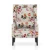 Morgen Lounge Chair in Peach Floral Colour