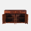 Sheesham Wood 4 Door 4 Drawer Sideboard in Honey Oak Finish