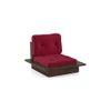 Ankara 1 Seater Wooden Sofa (Raspberry)