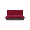 Ankara 2 Seater Wooden Sofa (Raspberry)