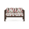 Farmone 2 Seater Wooden Sofa (Red)