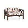 Farmone 2 Seater Wooden Sofa (Red)