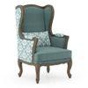 Serai Lounge Chair in Mint Ikat Colour