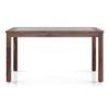 Floyd 6 Seater Solid Wood Dining Table With Glass In Teak Finish
