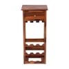 Lager Solid Wood Bar Rack With One Drawer