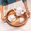 Ireka Home Anugraha Wooden Serving Tray with Iron Handles – Small