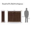 Webster 48 Pair Shoe Rack in Walnut Finish