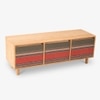 Kiko Secret Solid Wood Sideboard in Beige Colour