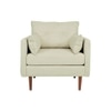 Arihana Fabric Arm Chair in Light Green Color
