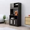 Hexa Red Crockery Unit Multipurpose Wooden Cabinet in Flower Wenge Colour