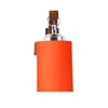 Devansh Solid Wood Electric Wall Light in Brown Colour with Orange Shade Count of 1 Light