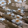 Vera Coffee Floral 290 TC Cotton Flat Single Size Bedsheet with 1 Pillow Cover – Threads