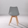 Kepler Brooks Valente Cafeteria Dining Chair in Grey Colour