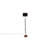 Ewan Black Cotton Shade Floor Lamp
