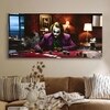 Cinematic Poker Table Canvas Wall Painting Casino Theme Decor 22x46 Inch