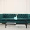 Mossman Glass Nesting Coffee Table In Black Finish