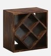 Brena Sheesham Wood Wine Rack In Provincial Teak Finish