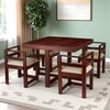 Kingston Sheesham Wood Accent 4 Seater Dining Table Set