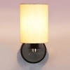 Devansh Metal Electric Wall Light in off-white Colour with off-white Shade Count of 1 Light