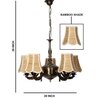 Devansh Black Wall Mounted Lamp With Black Cotton Shade