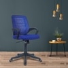 Diicea Mid Back Ergonomic Chair in Blue Colour