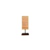 Eliot Square Bamboo Table lamp with Brown Wood Base