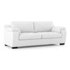Trissino 3 Seater Premium Italian Leather Sofa In Polaris