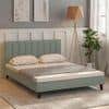 Dallas Engineered Wood Queen Size Non Storage Bed In Provincial Teak Finish