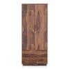 Zephyr Solid Wood 2 Door Wardrobe in Teak Finish