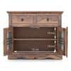 Bunai Solid Wood Sideboard In Teak Finish