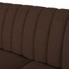 Mid Century Fabric Sofa (Brown)