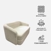 Elegantensemble Wood 2 Seater With Upholstery Non Storage Sofa In White Colour