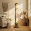 Elementary Beige Jute Floor Lamp with Beige Jute Base
