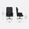 Maharaja Leatherette High Back Director Chair In Black Colour